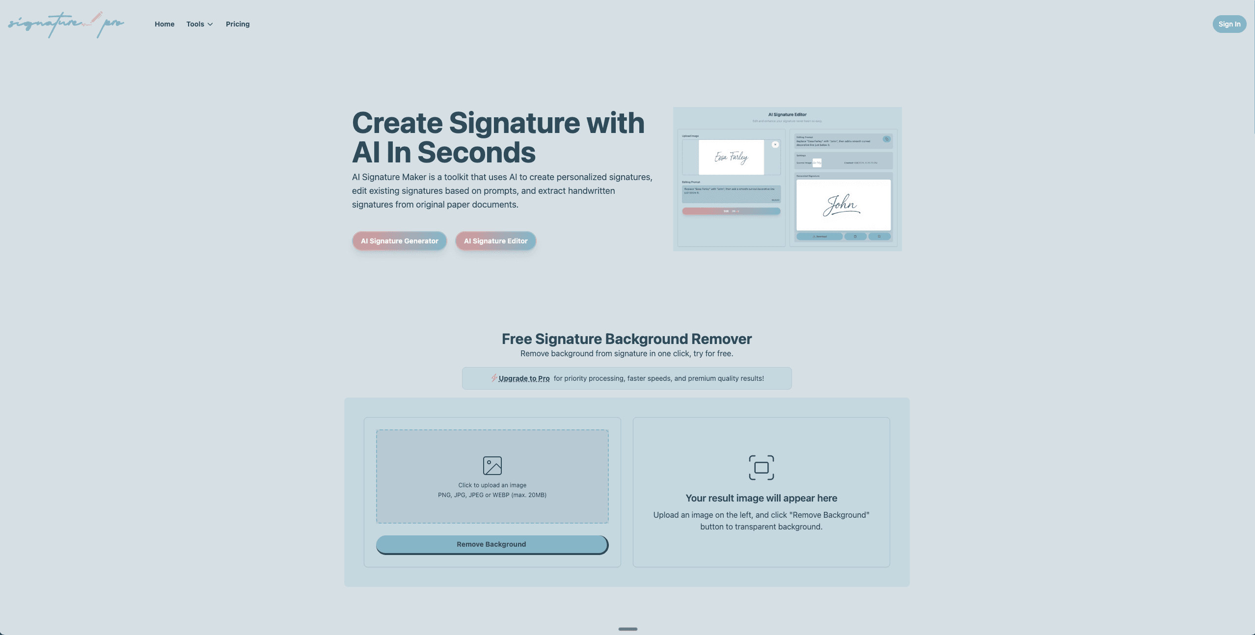 AI Signature Generator screenshot 1