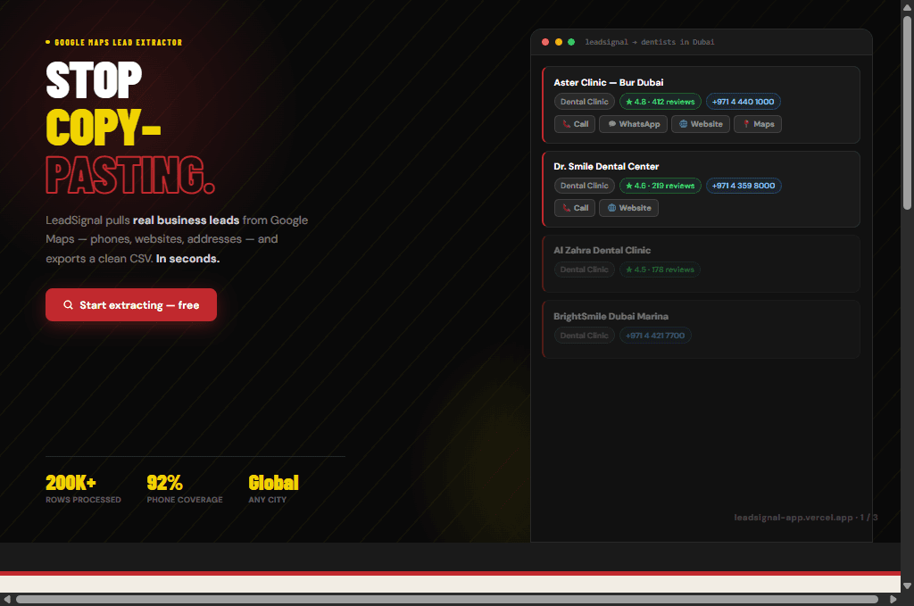 LeadSignal screenshot 1