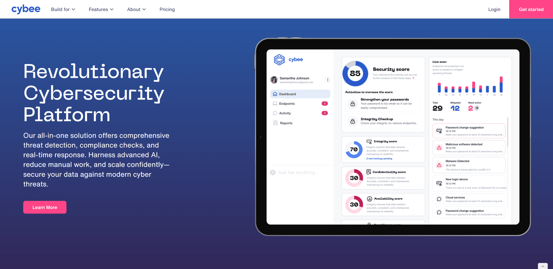 Cybee screenshot 1