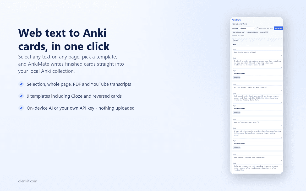 AnkiMate screenshot 1
