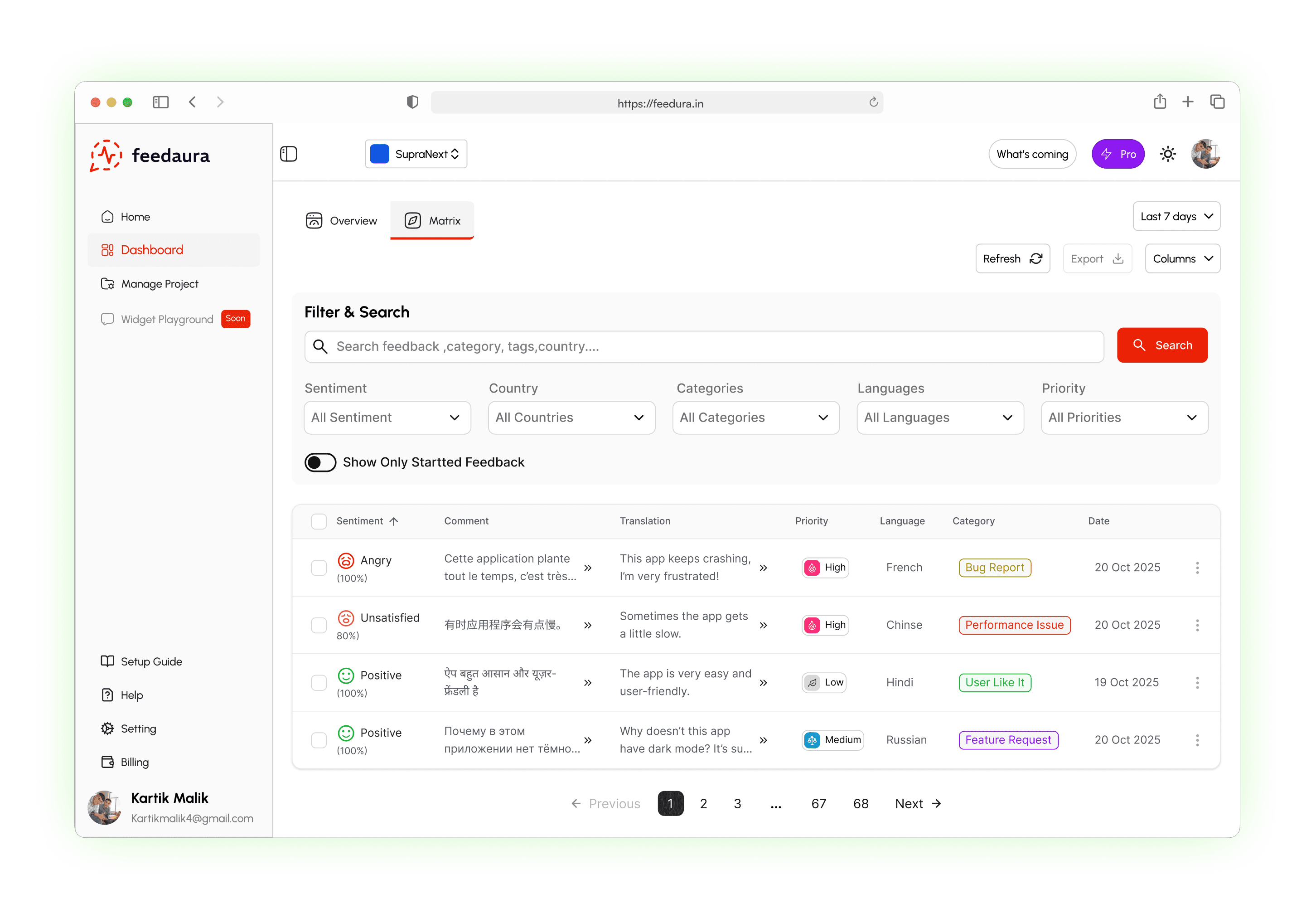 Feedaura AI screenshot 1