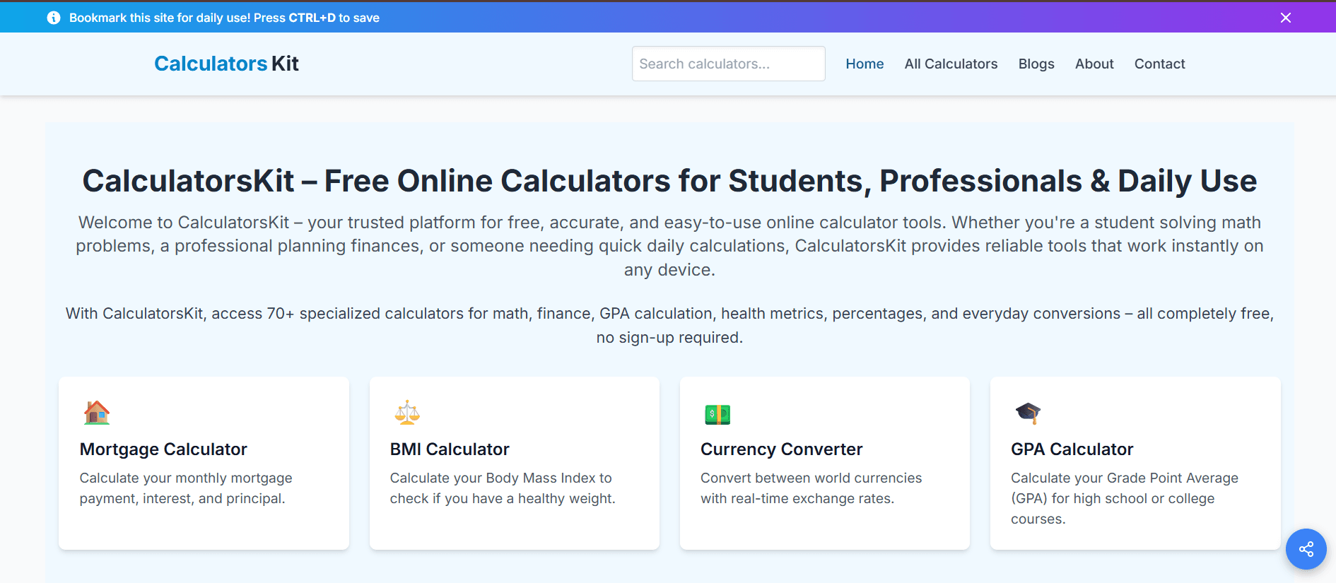 CalculatorsKit screenshot 1