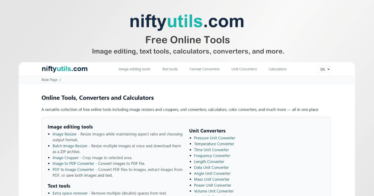 NiftyUtils screenshot 1