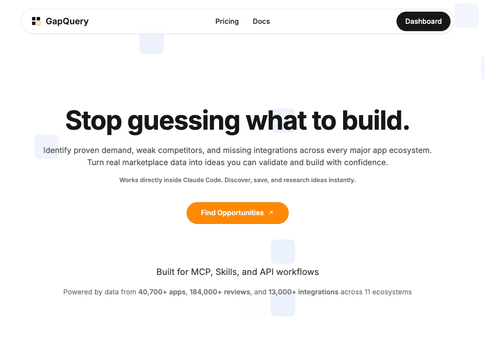 GapQuery screenshot 1