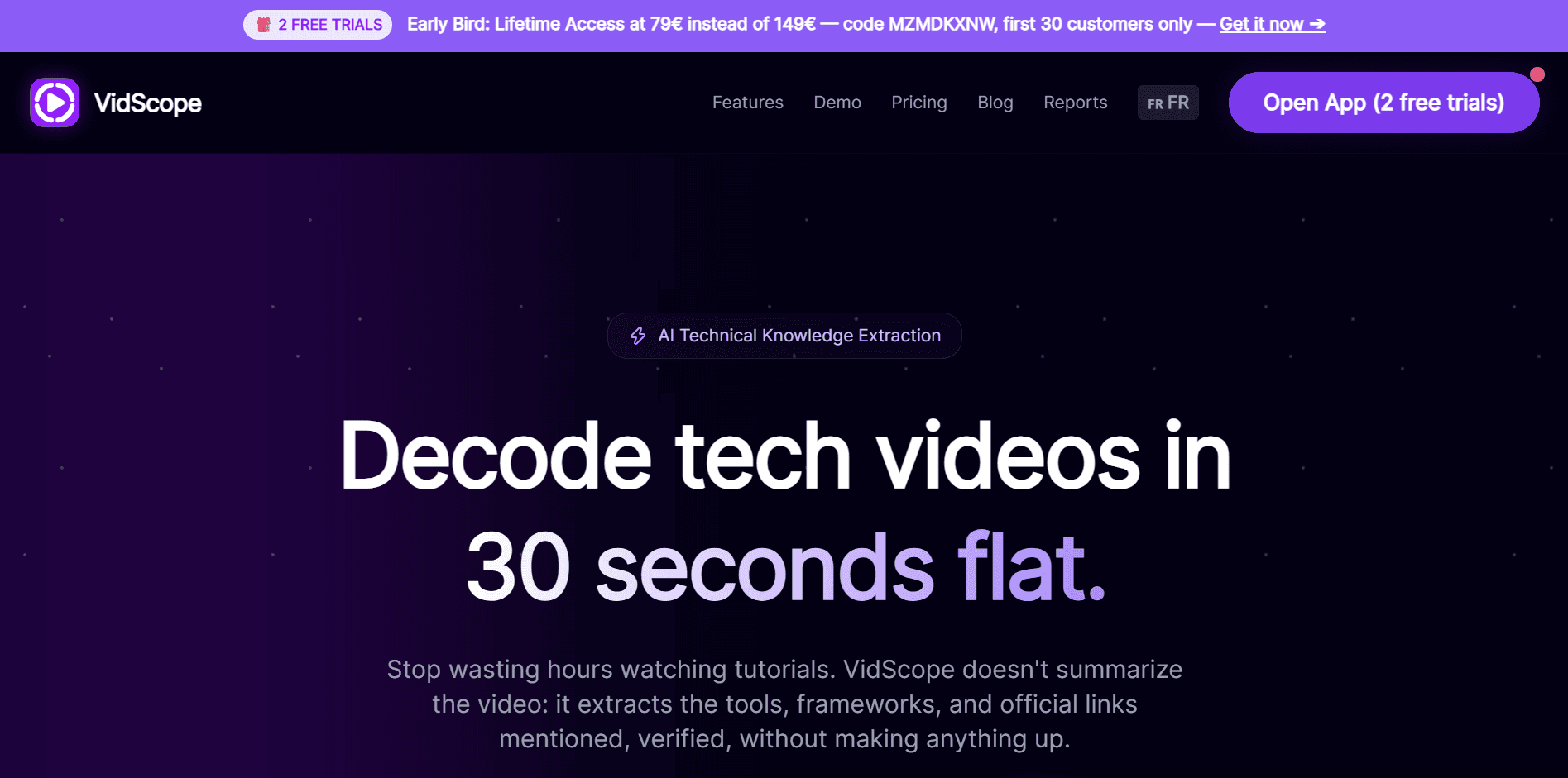 VidScope screenshot 1