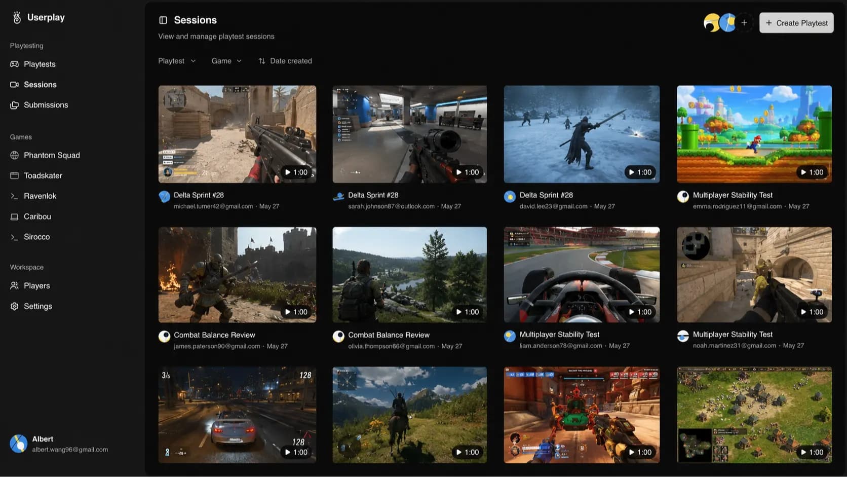 Userplay screenshot 1