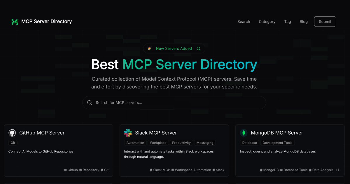MCP Server Directory screenshot 1