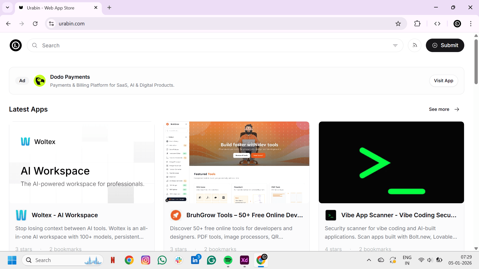 Urabin screenshot 1