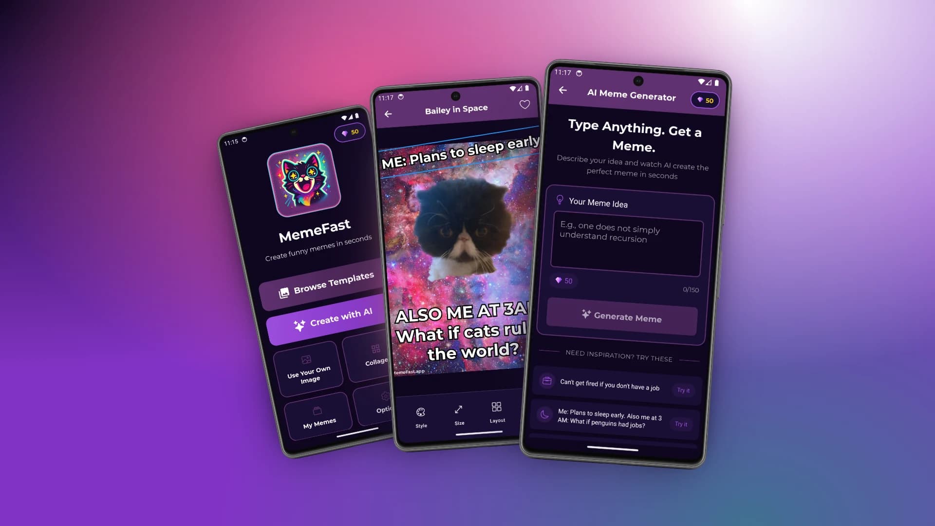 MemeFast: AI Meme Generator & Meme Maker screenshot 1