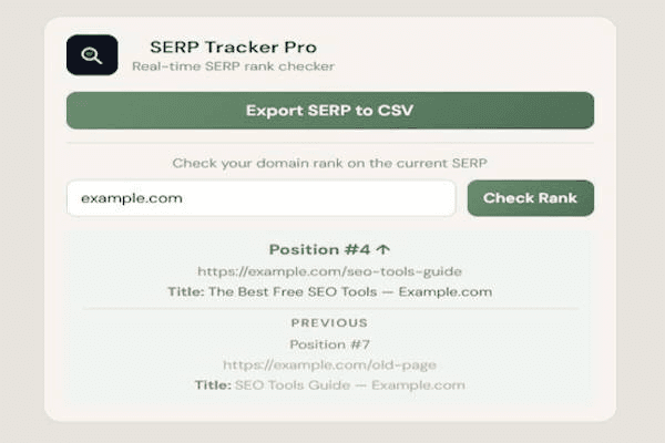 SERP Tracker Pro screenshot 1