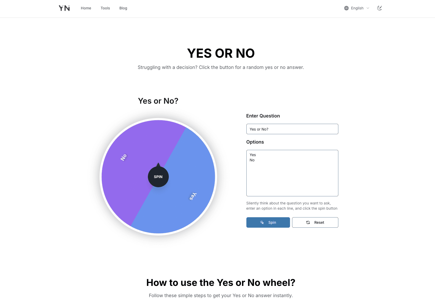 YesOrNo screenshot 1