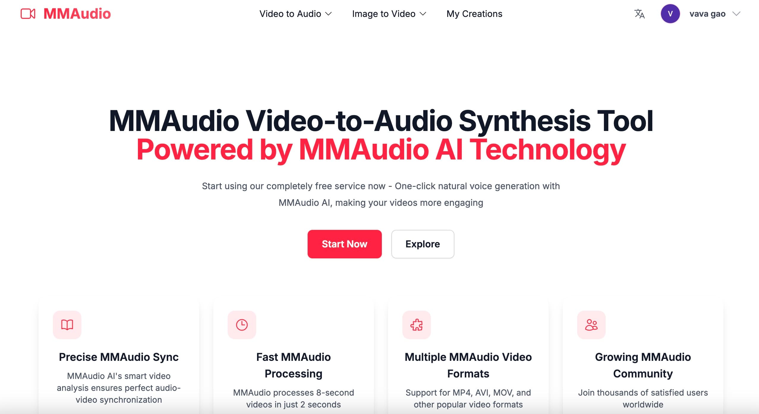 MMAudio screenshot 1