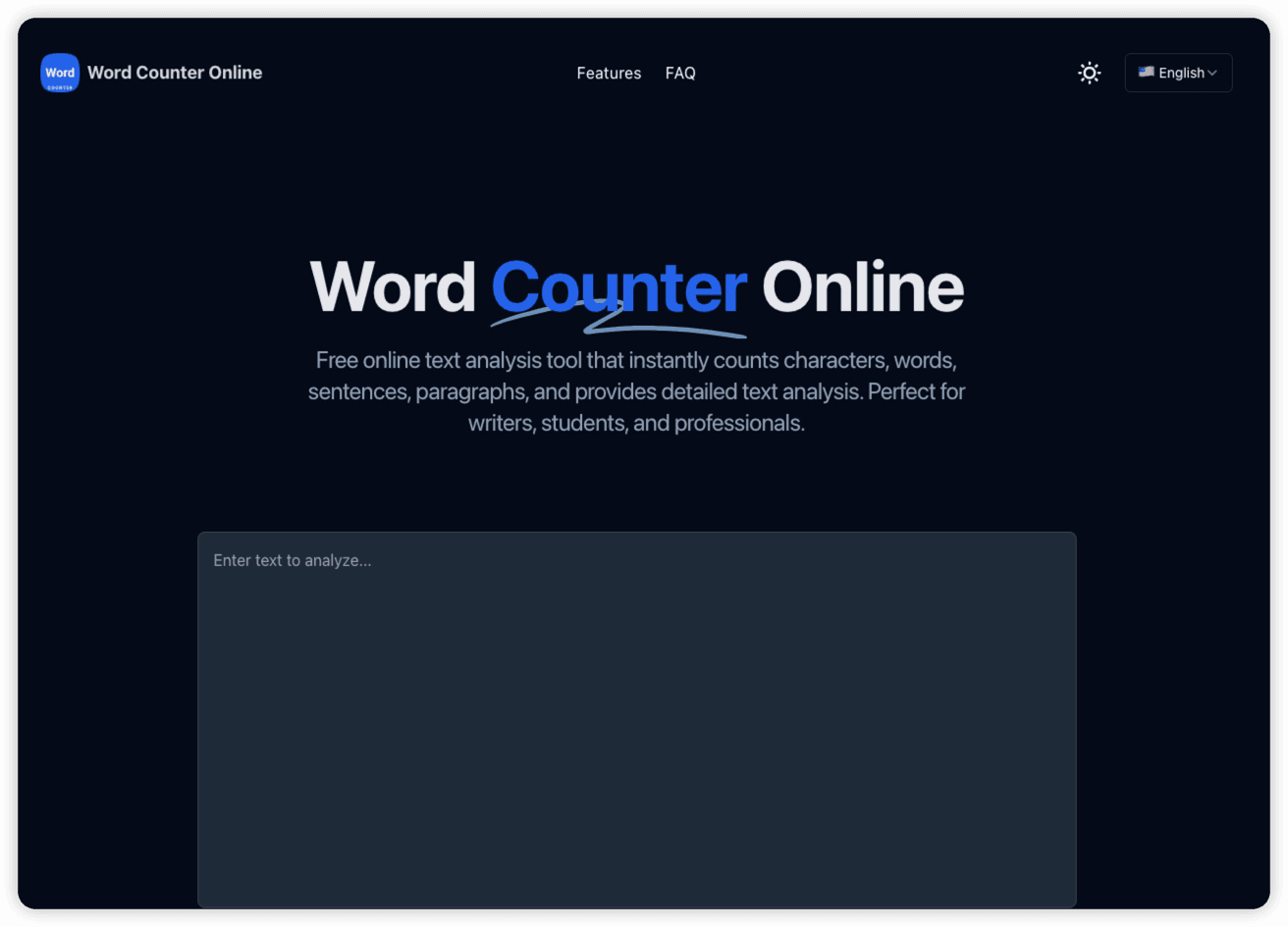 word counter online screenshot 1