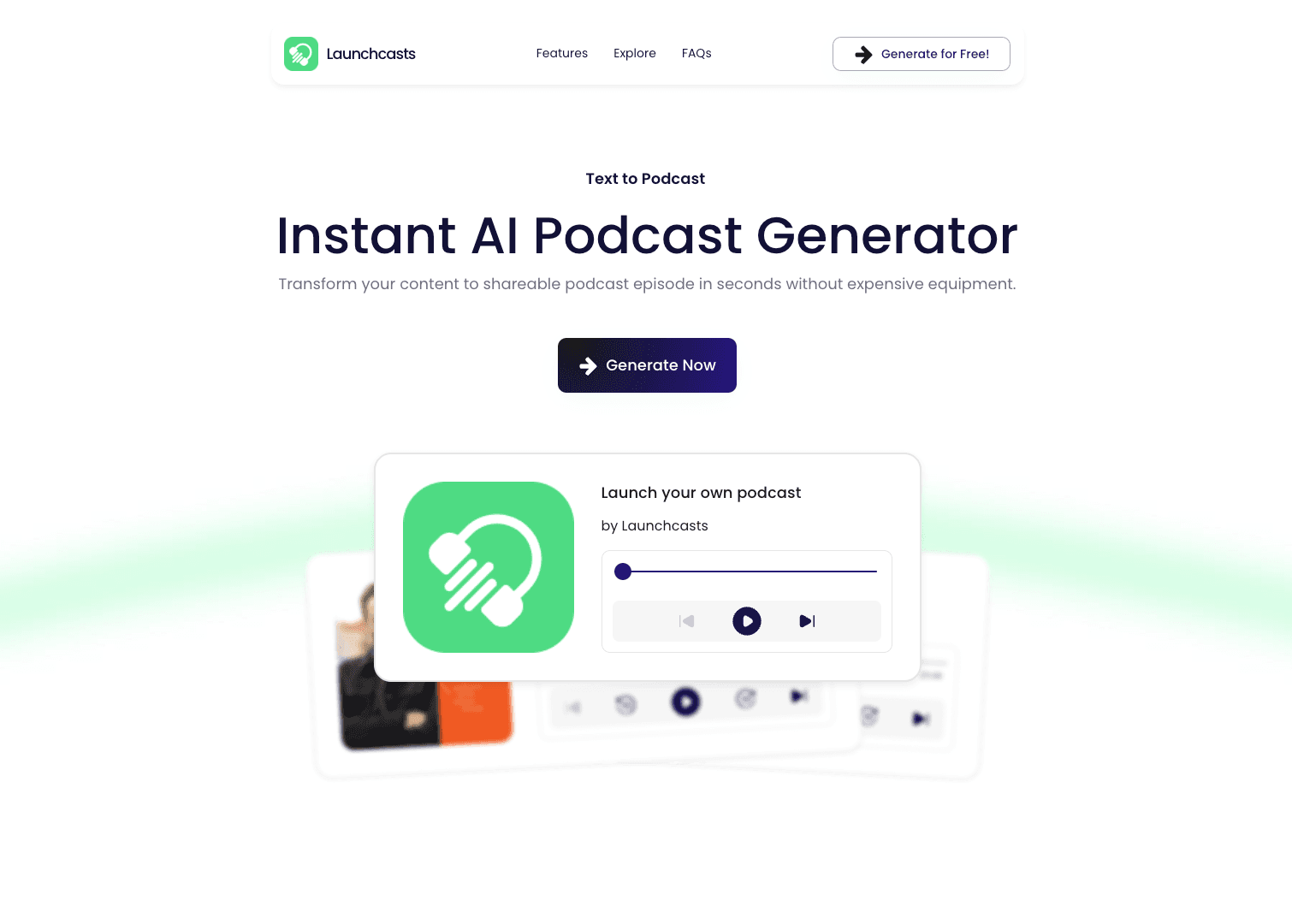 Launchcasts.com screenshot 1