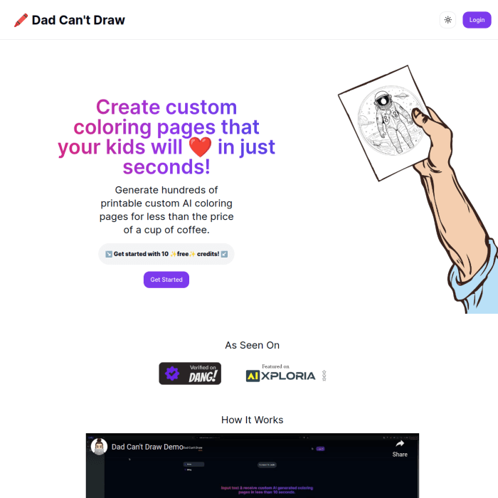 Dad Can't Draw screenshot 1