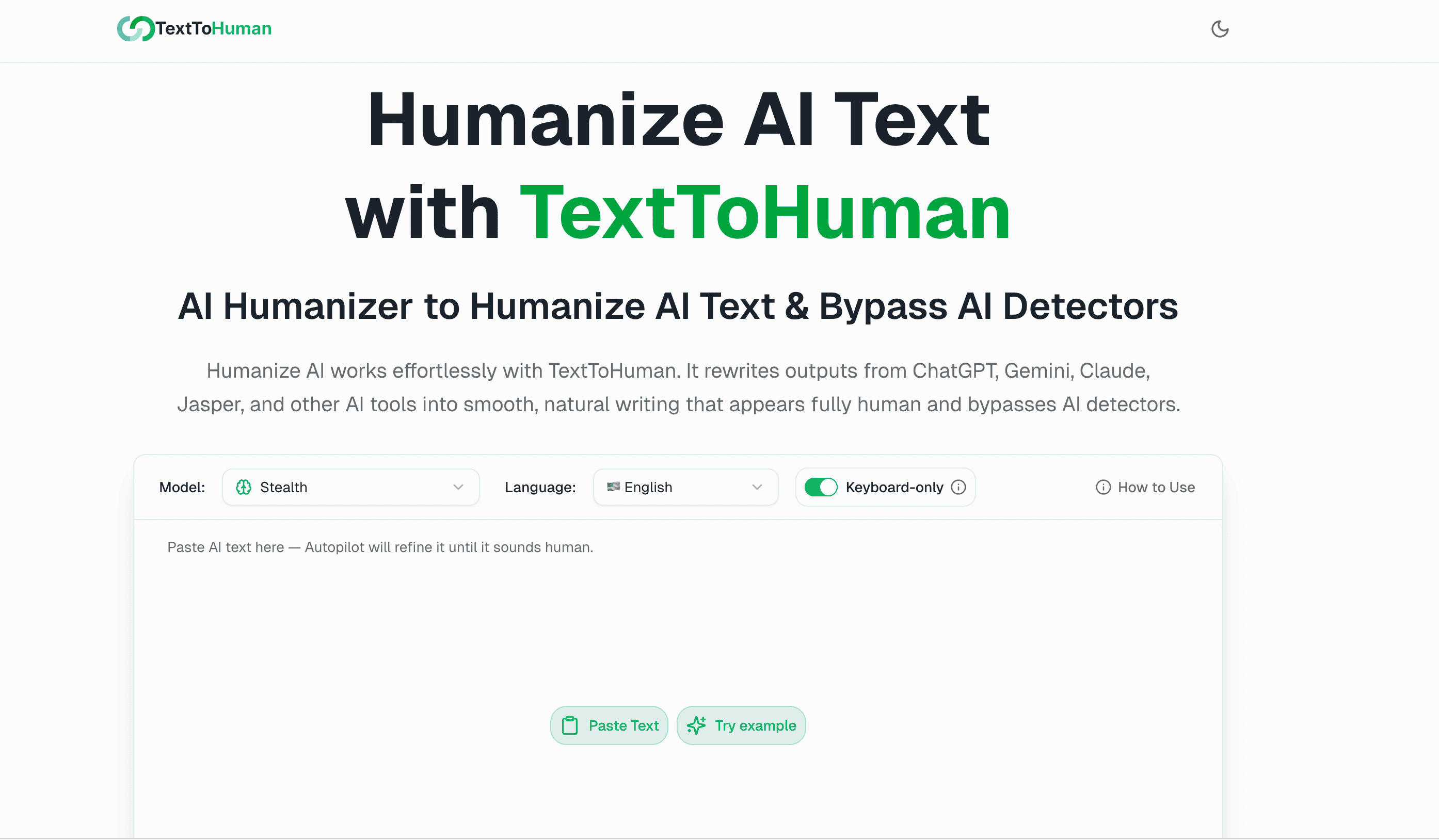 TextToHuman — Humanize AI text screenshot 1