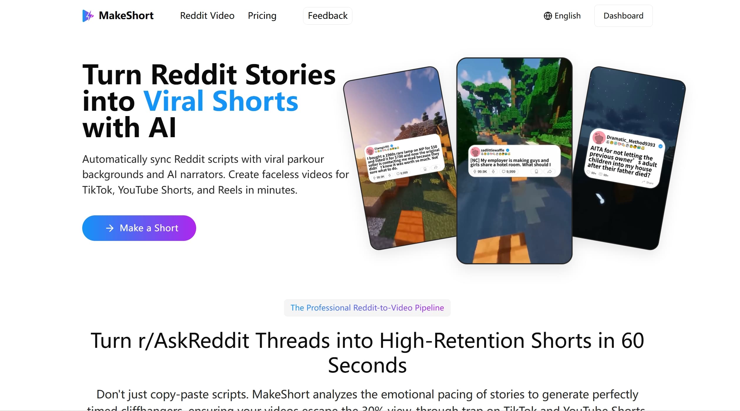 MakeShort AI screenshot 1