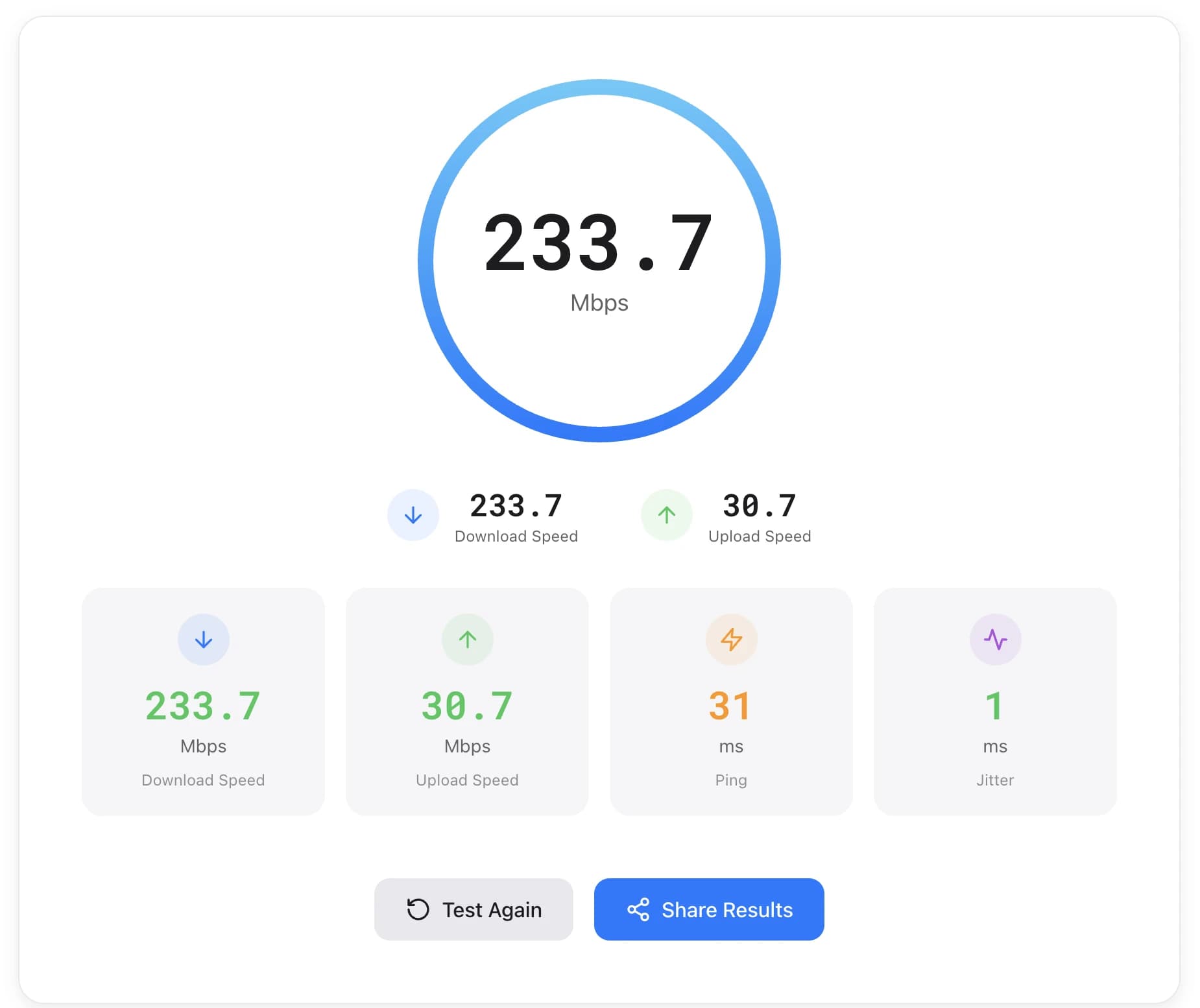 SpeedTestry - Network Speed Test screenshot 1