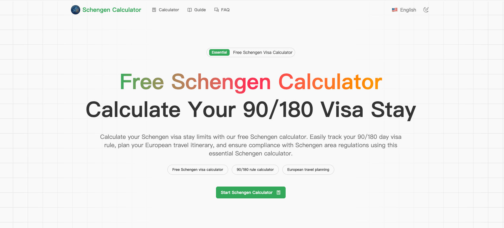 Schengen Calculator screenshot 1