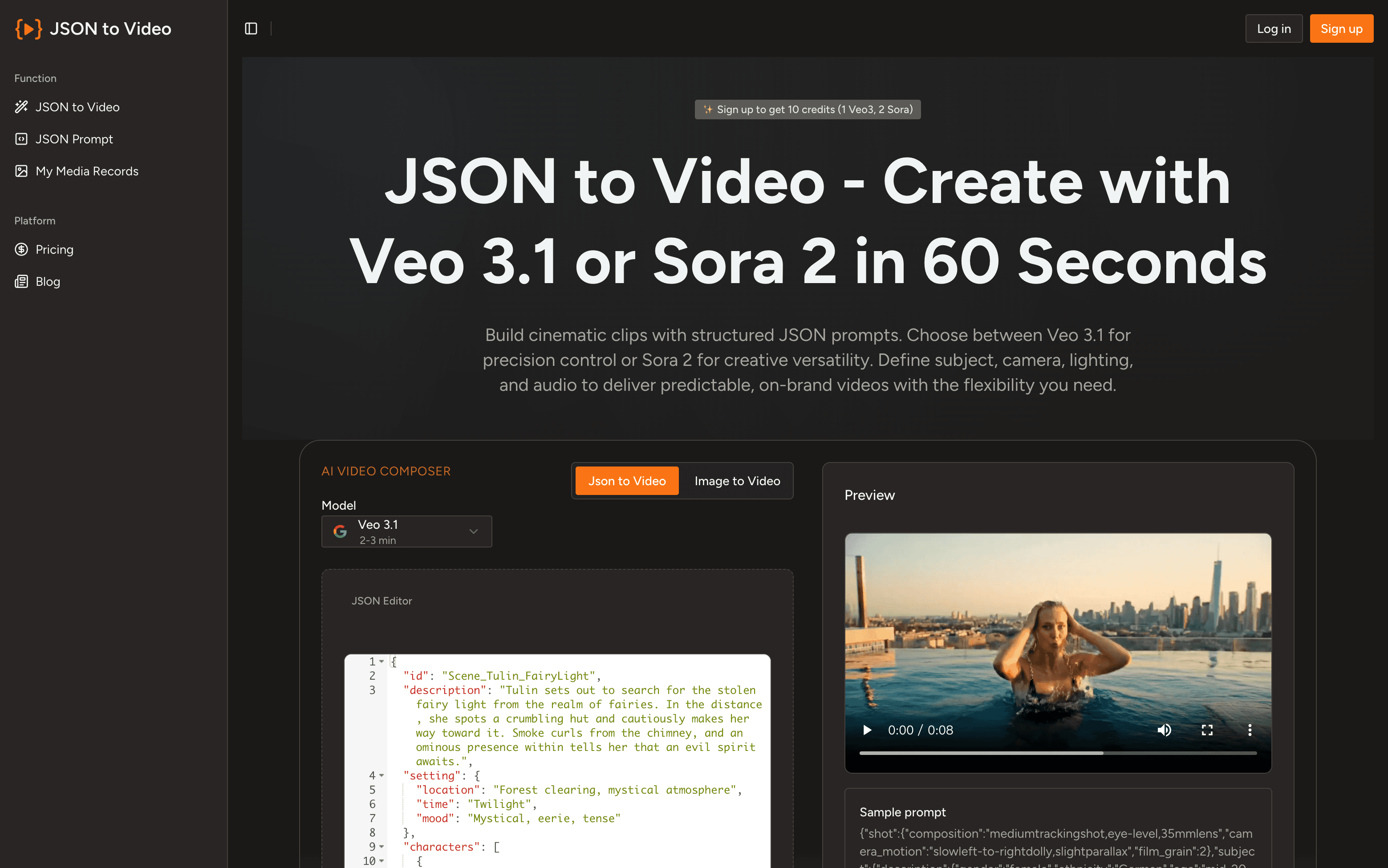 JSON to Video screenshot 1