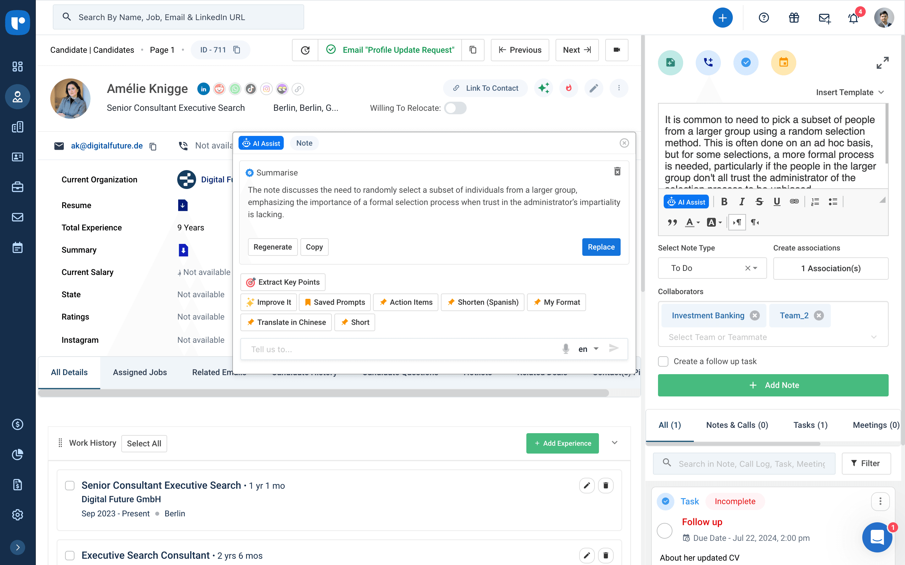 Recruit CRM screenshot 1