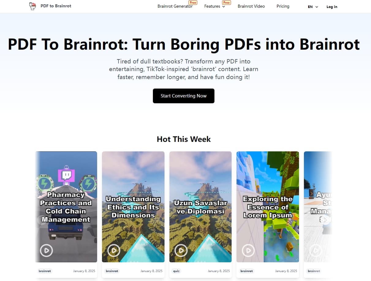 PDF to Brainrot screenshot 1