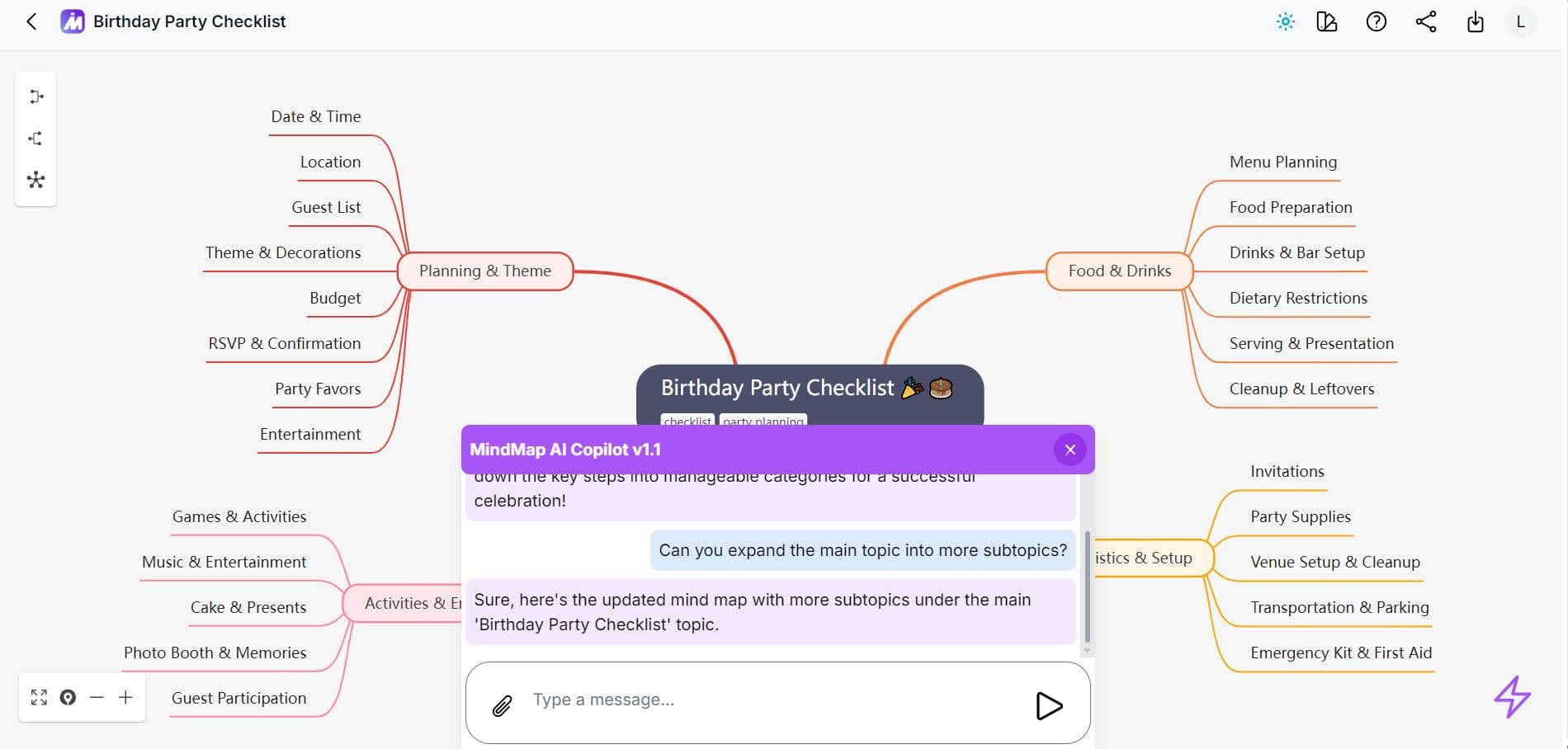 MindMap AI screenshot 1