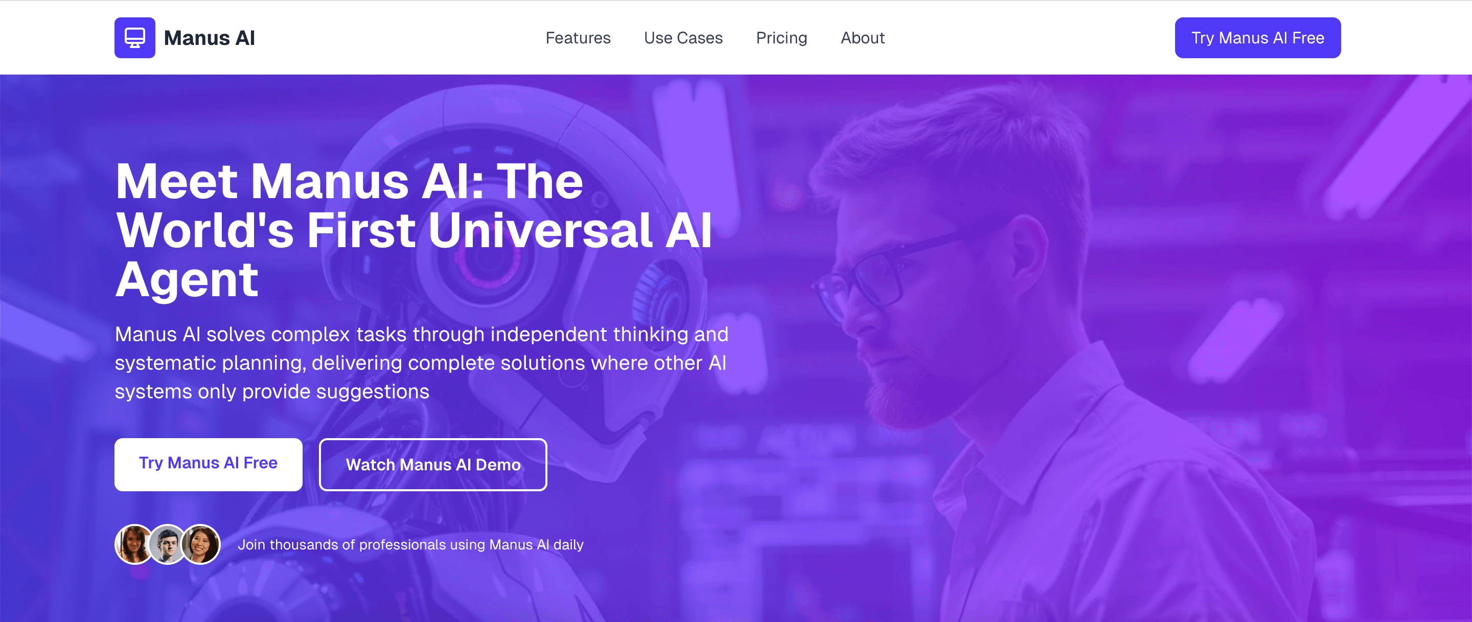 Manus AI Chatbot screenshot 1