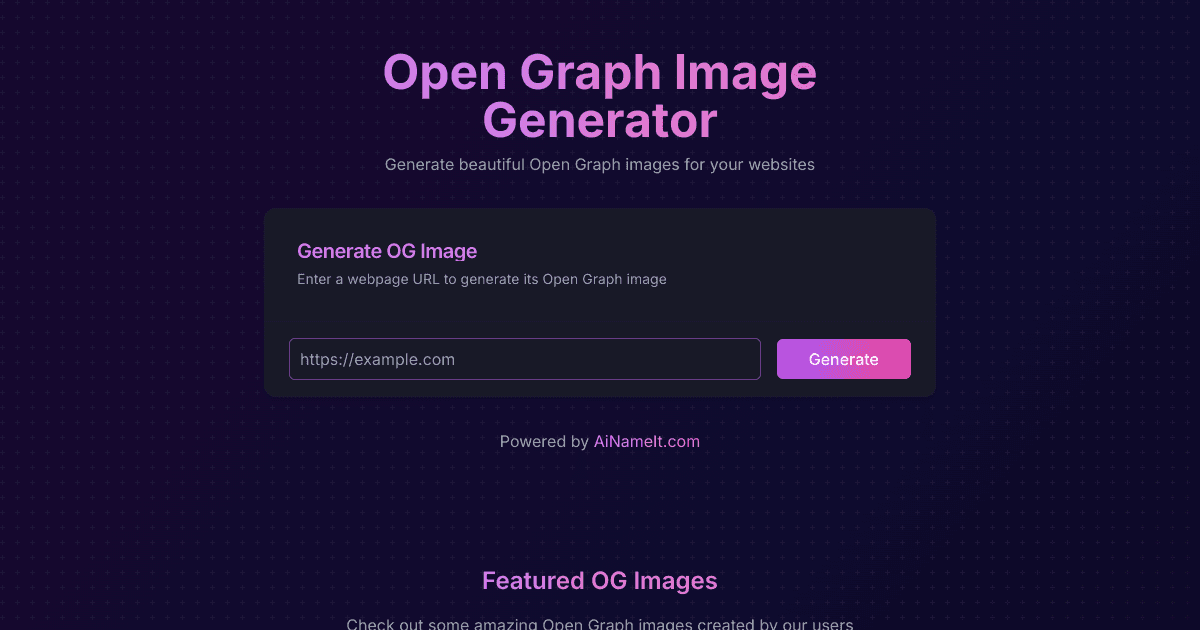 OG Image Generator screenshot 1