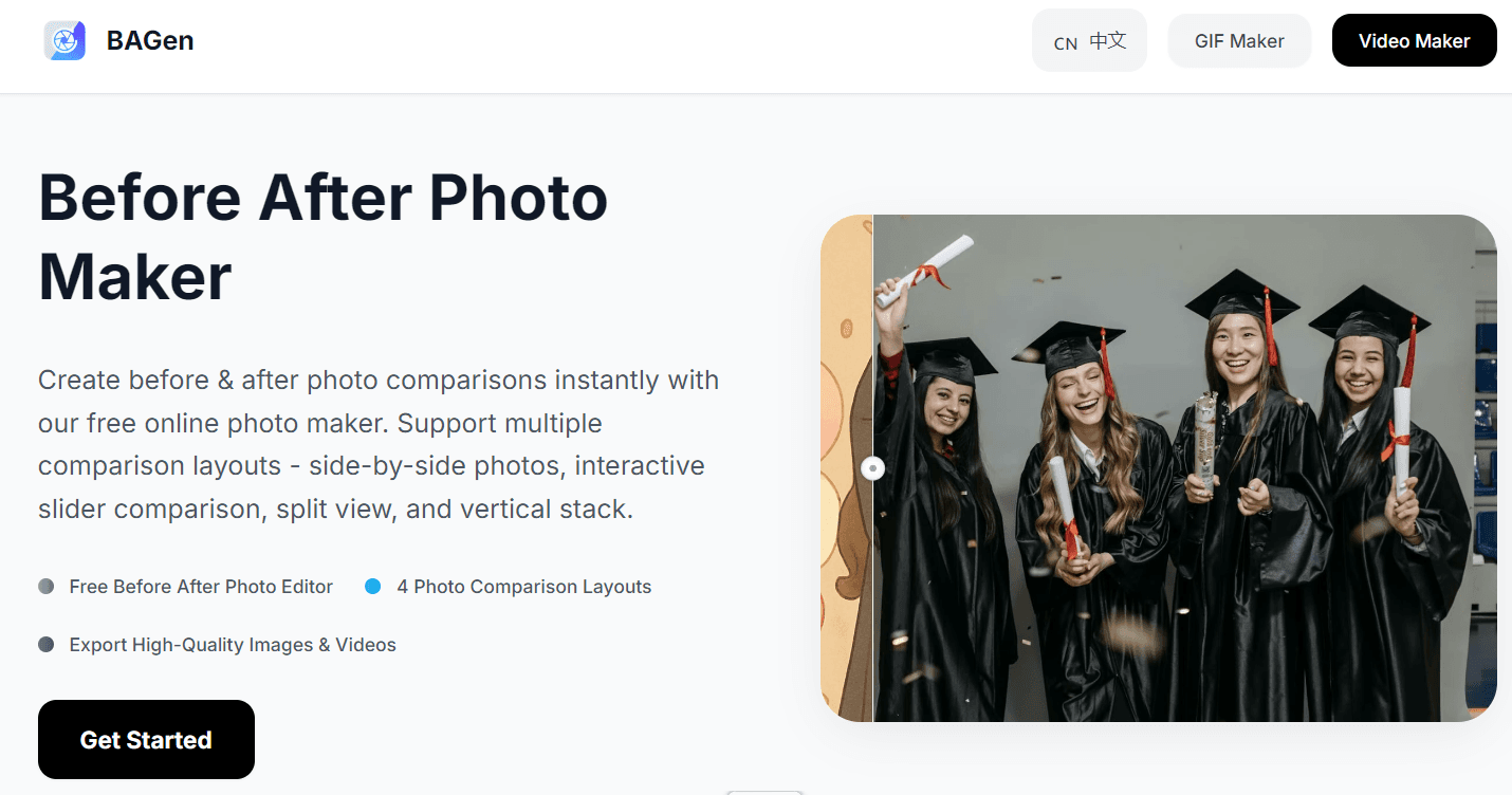BAGen - Before After Photo Maker screenshot 1