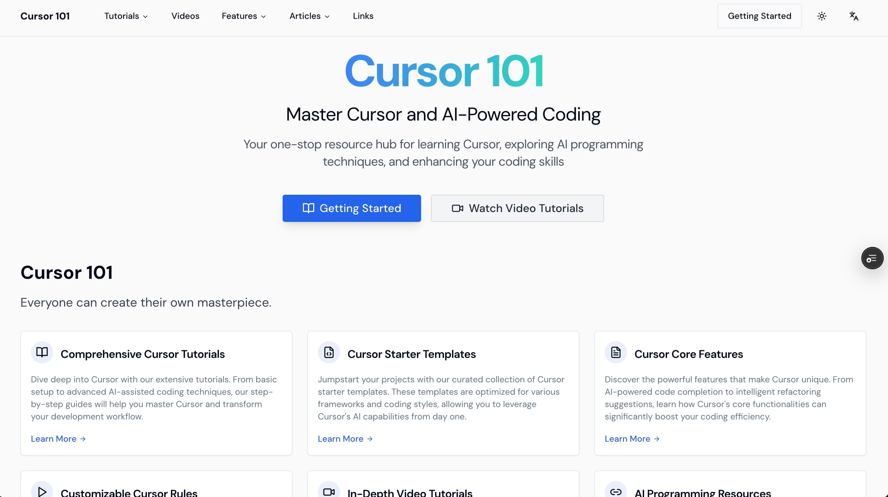 Cursor 101 screenshot 1