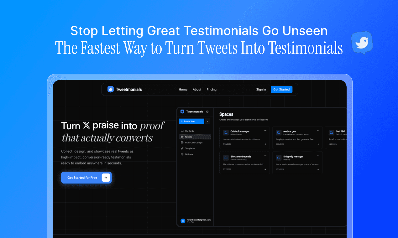 Tweetmonials screenshot 1
