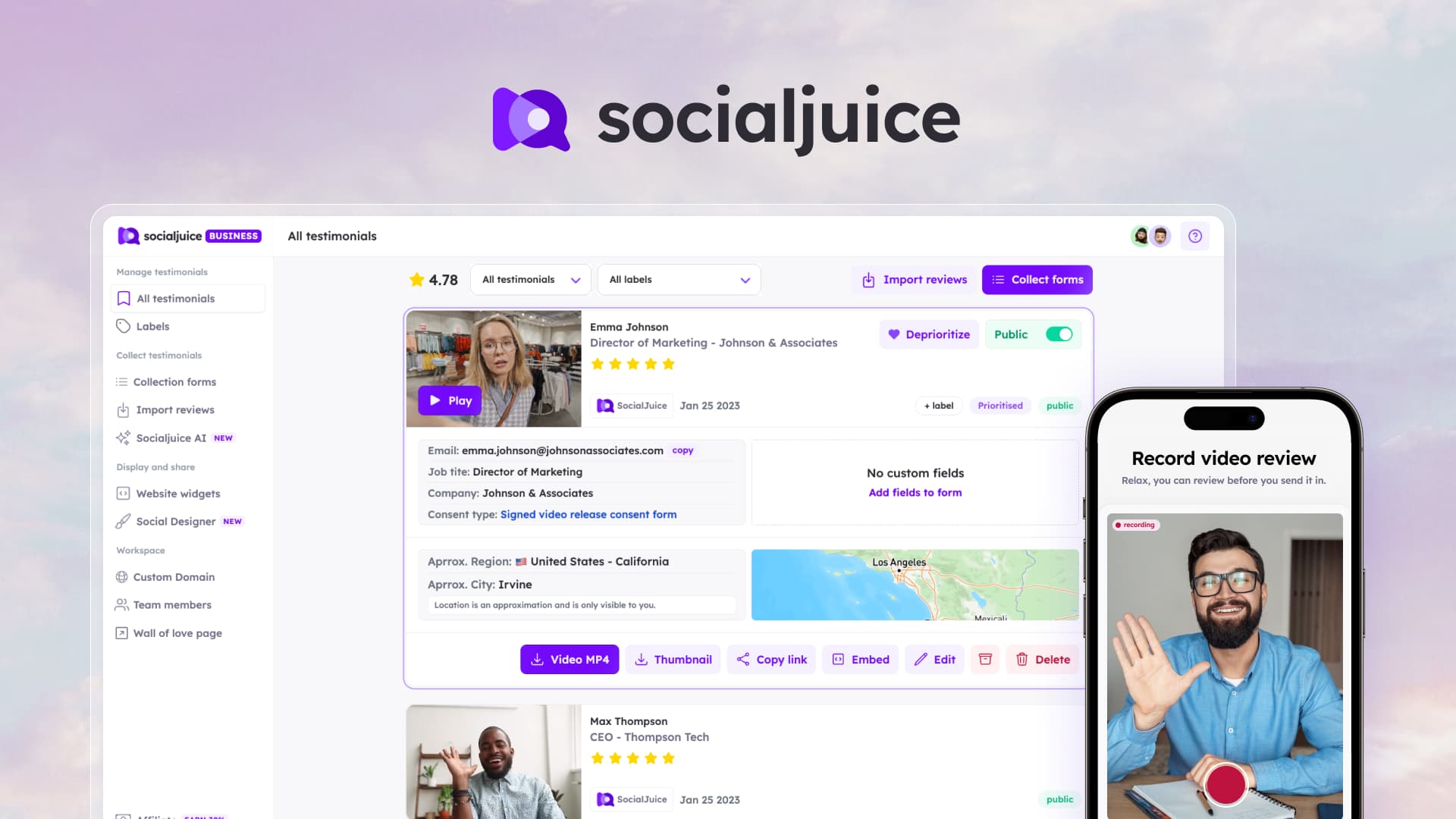 Socialjuice.io screenshot 1