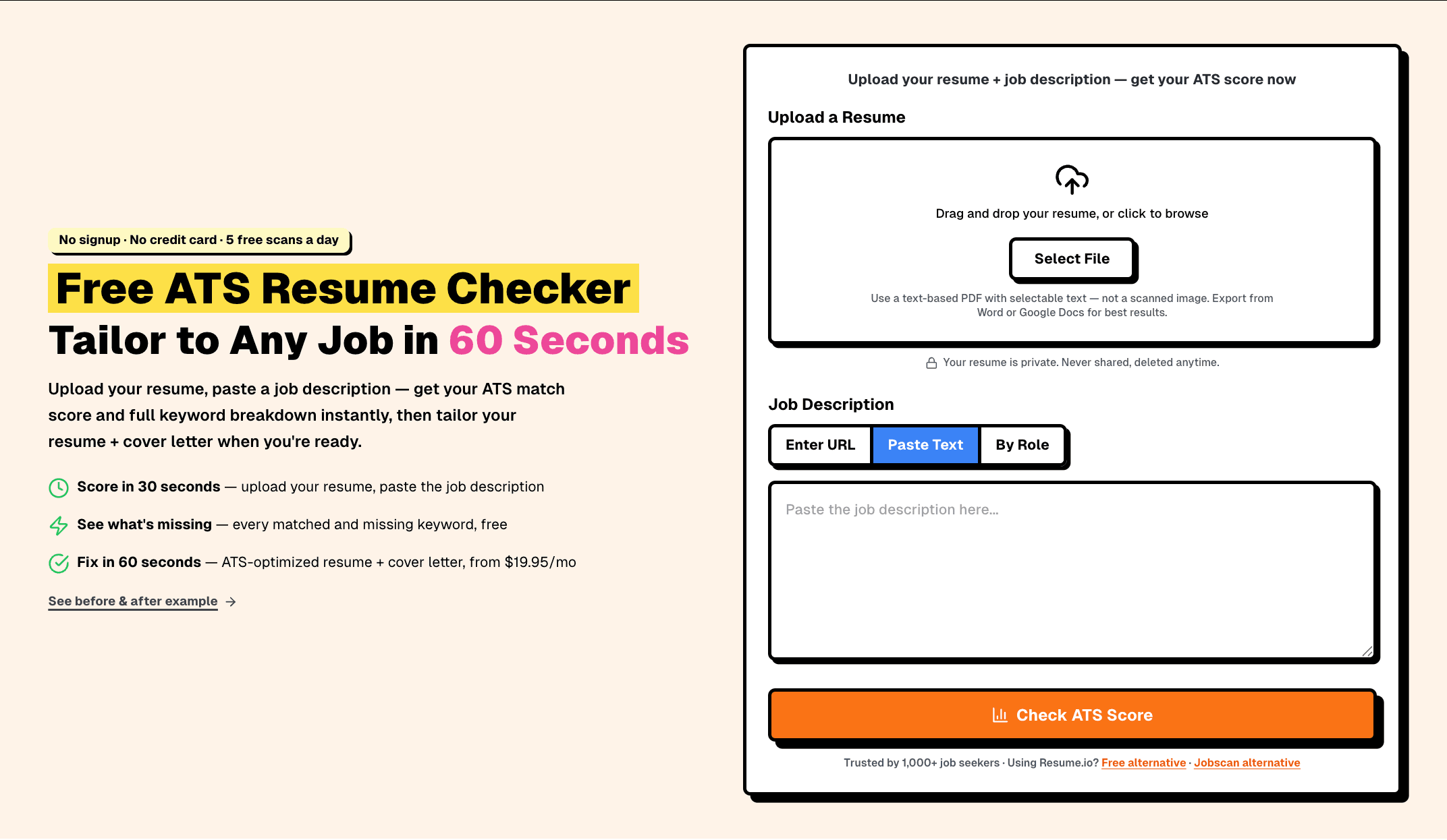 RankResume screenshot 1
