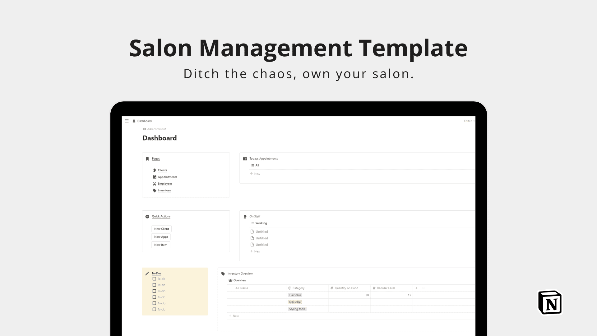 Salon Management screenshot 1
