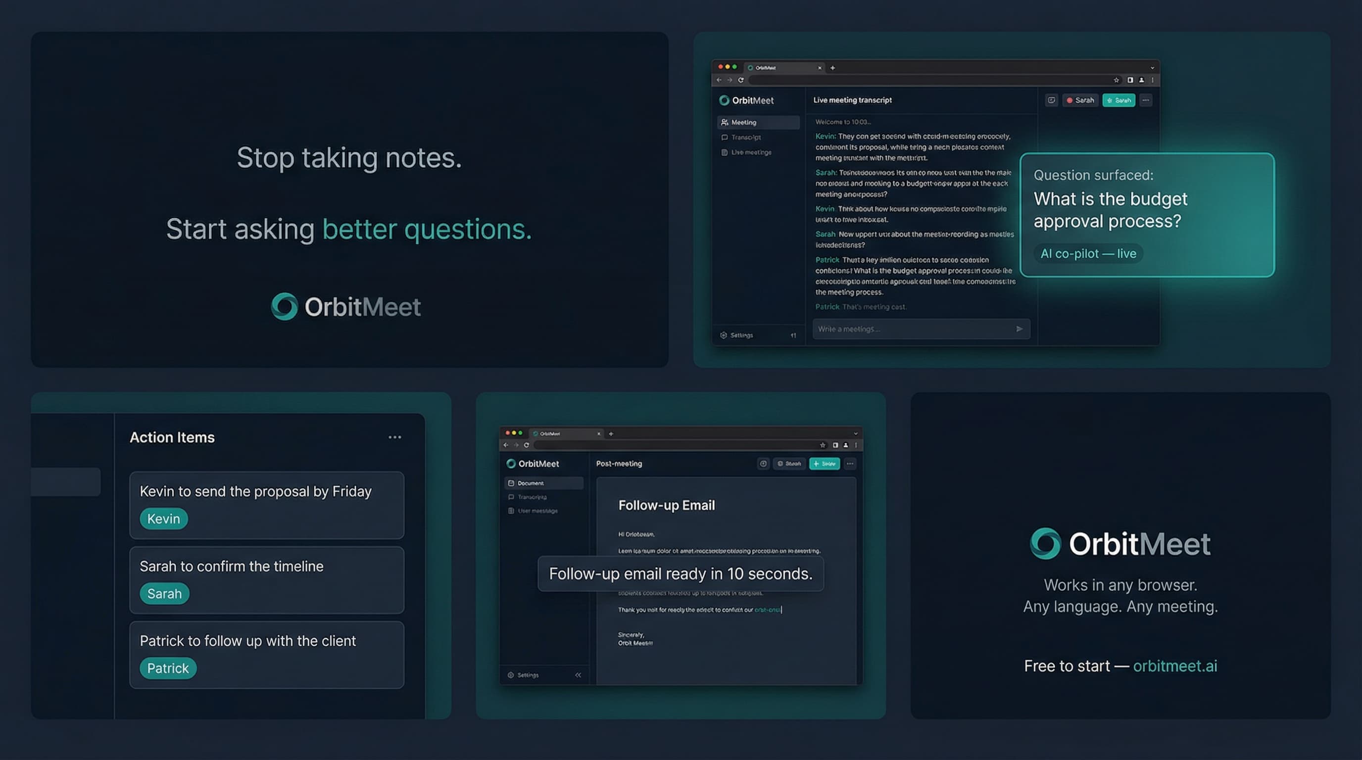 OrbitMeet screenshot 1