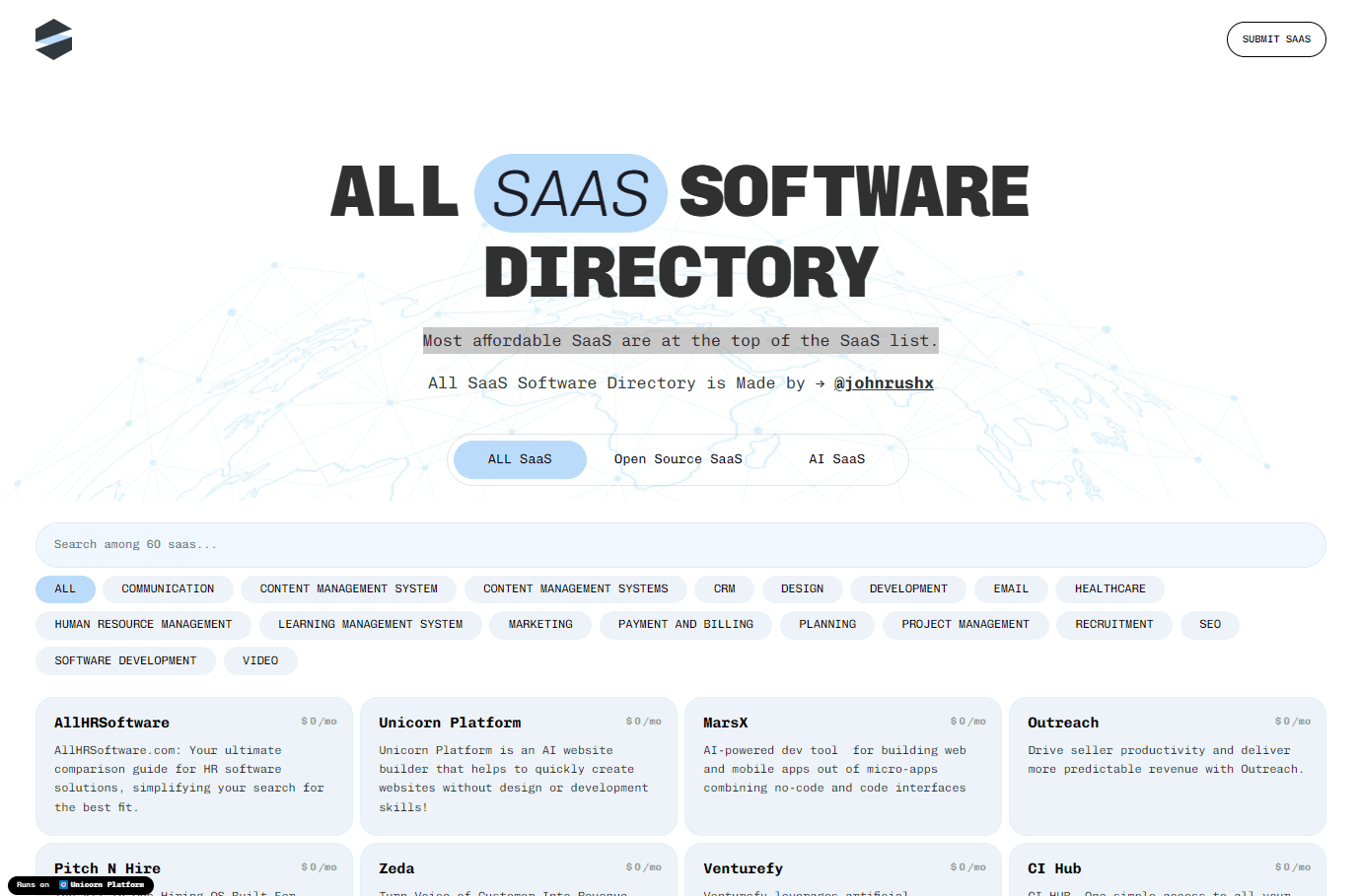 All SaaS Software screenshot 1